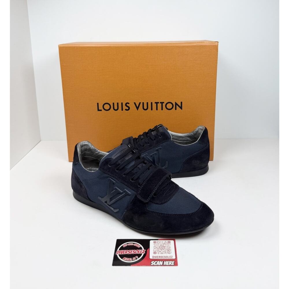 Size 6LV/7US - Louis Vuitton Stardust Strap Blue Suede Sneakers💙 RETAIL $850!